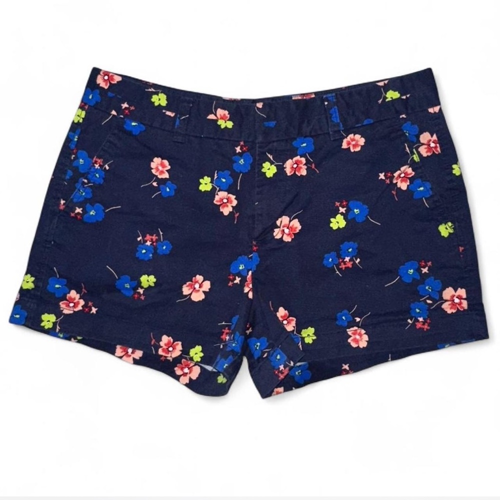 GAP Blue and Pink Bermuda Shorts Floral Design